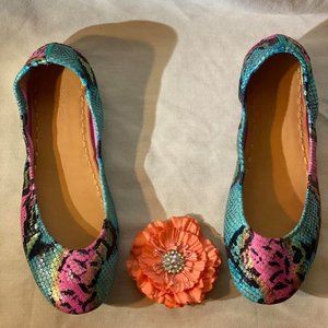 Tieks | Flats | Electric Snake | Size 12 | EUC